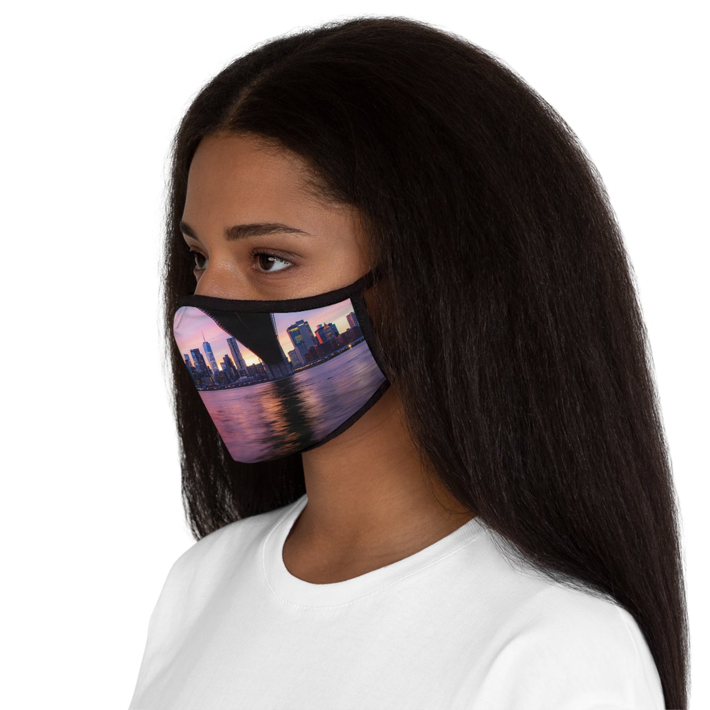 Manhattan Fitted Polyester Face Mask