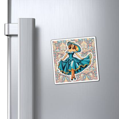 Carnival Pin Up Girl Magnet