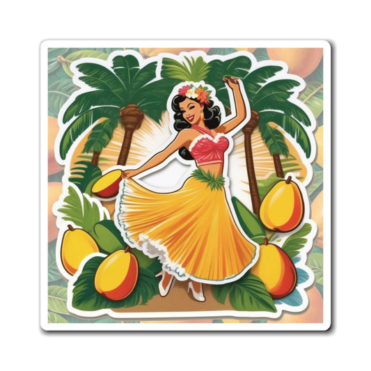 National Mango Day IV Pin Up Girl Magnet