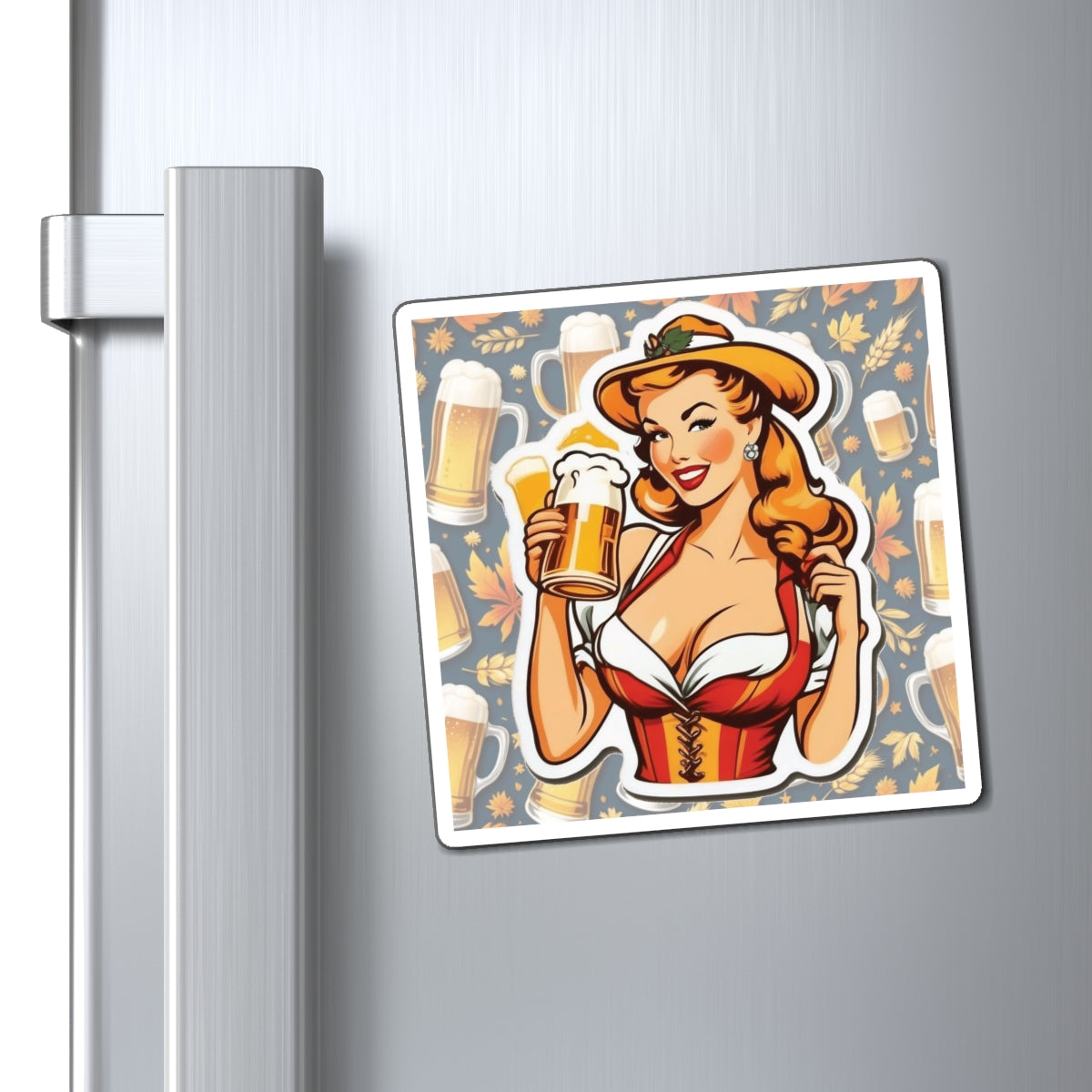 Oktoberfest II Pin Up Girl Magnet