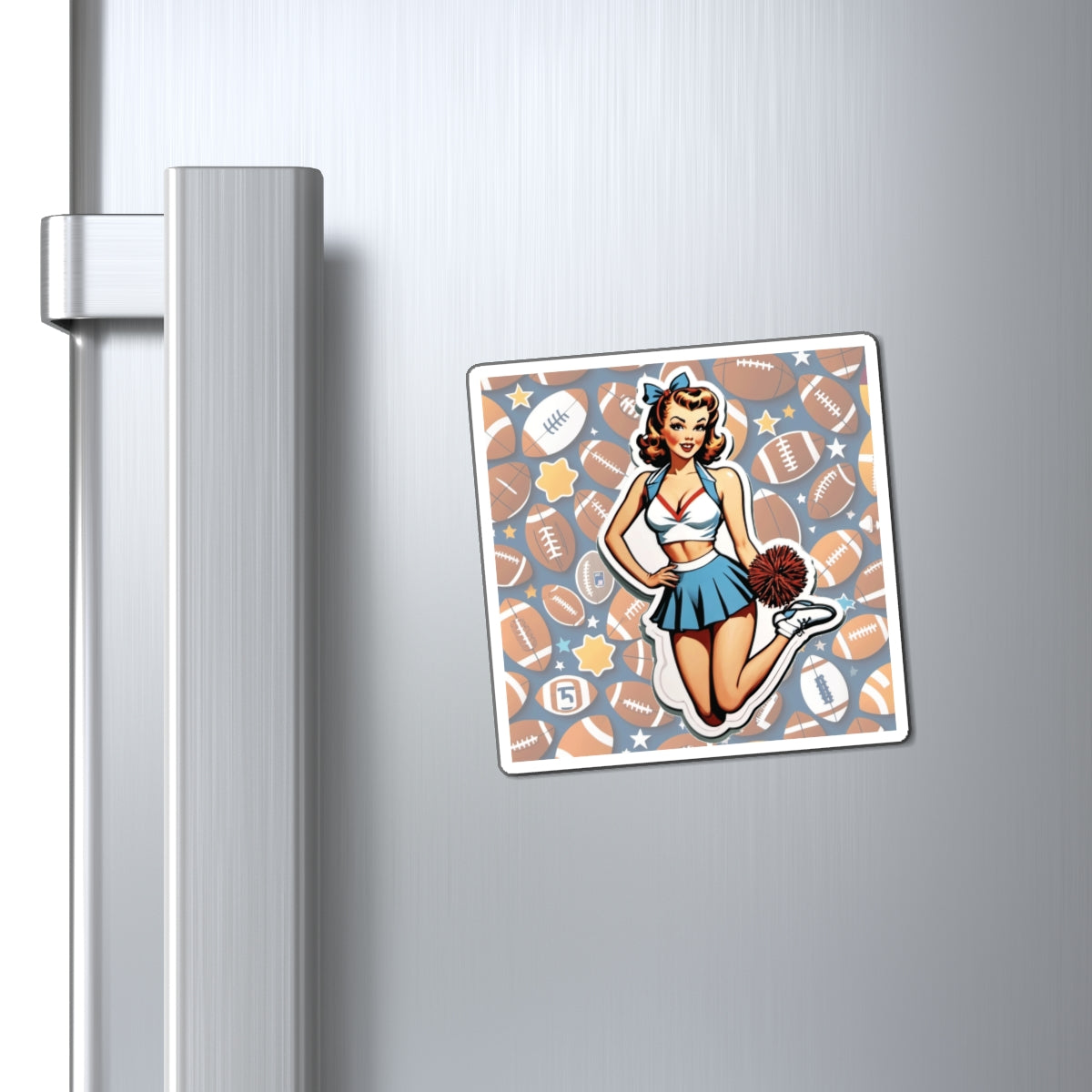 National Cheerleading Day Pin Up Girl Magnet