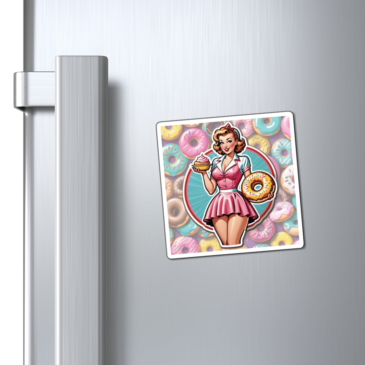 National Donut Day II Pin Up Girl Magnet