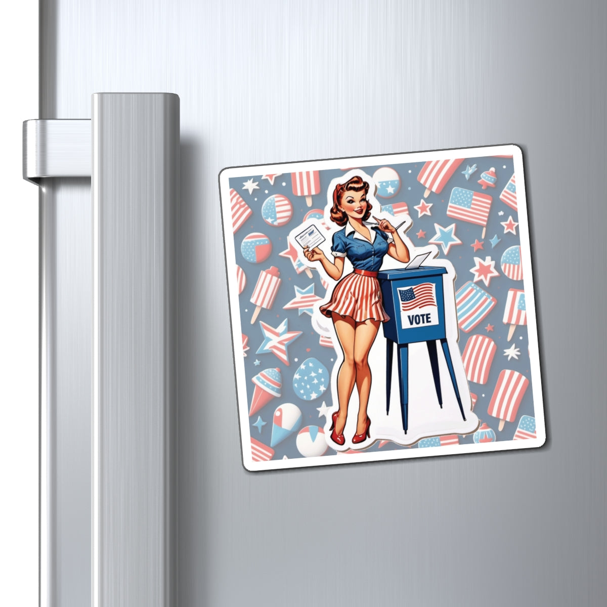 Election Day VII Pin Up Girl Magnet