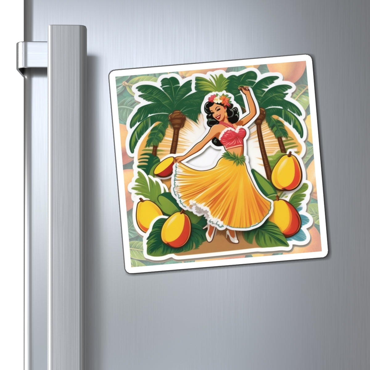 National Mango Day IV Pin Up Girl Magnet