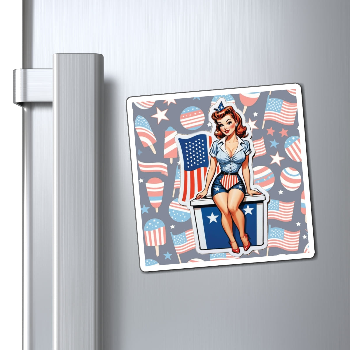 Election Day Pin Up Girl Magnet