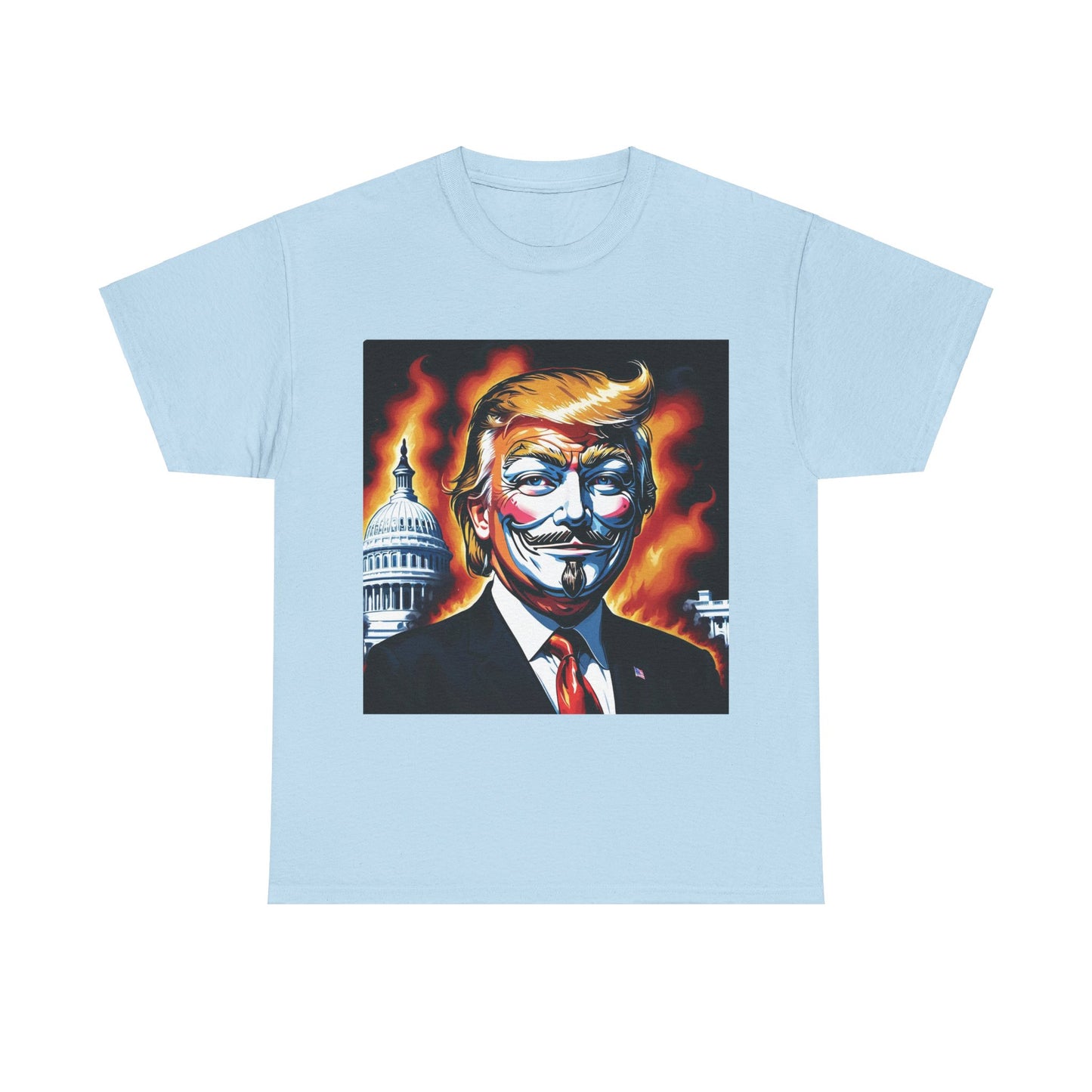 Guy Fawkes Mask Anti Donald Trump Tee