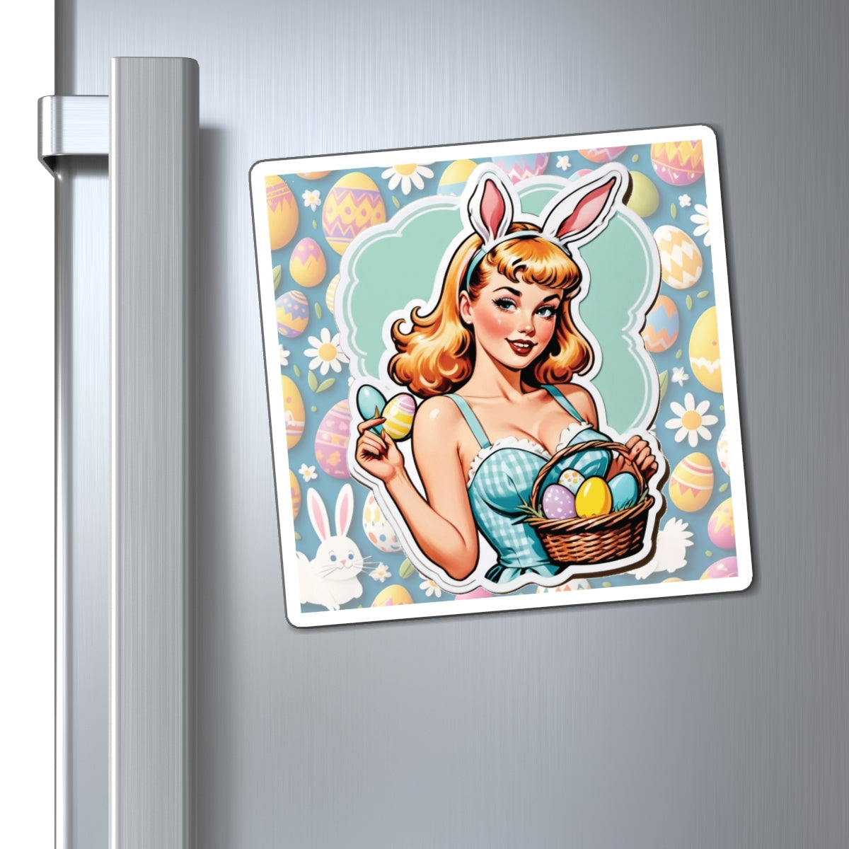 Easter II Pin Up Girl Magnet