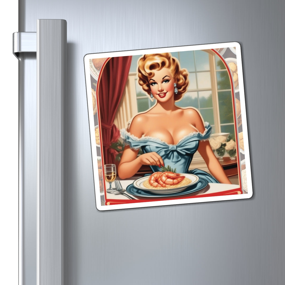 National Grits Day IX Pin Up Girl Magnet