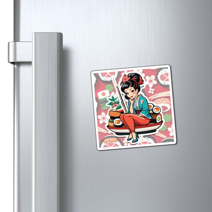 National Sushi Day II Pin Up Girl Magnet