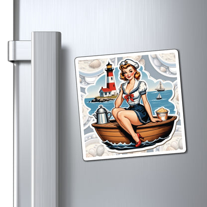 National New England Clam Chowder Day III Pin Up Girl Magnet