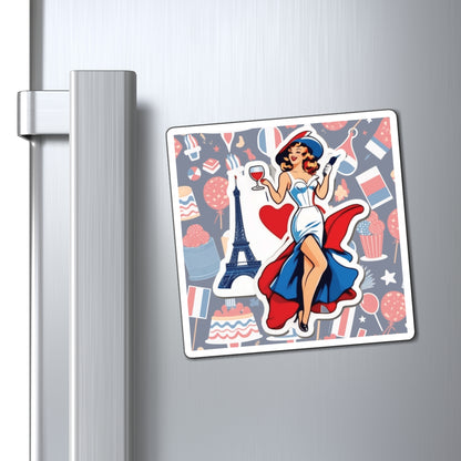 Bastille Day II Pin Up Girl Magnet