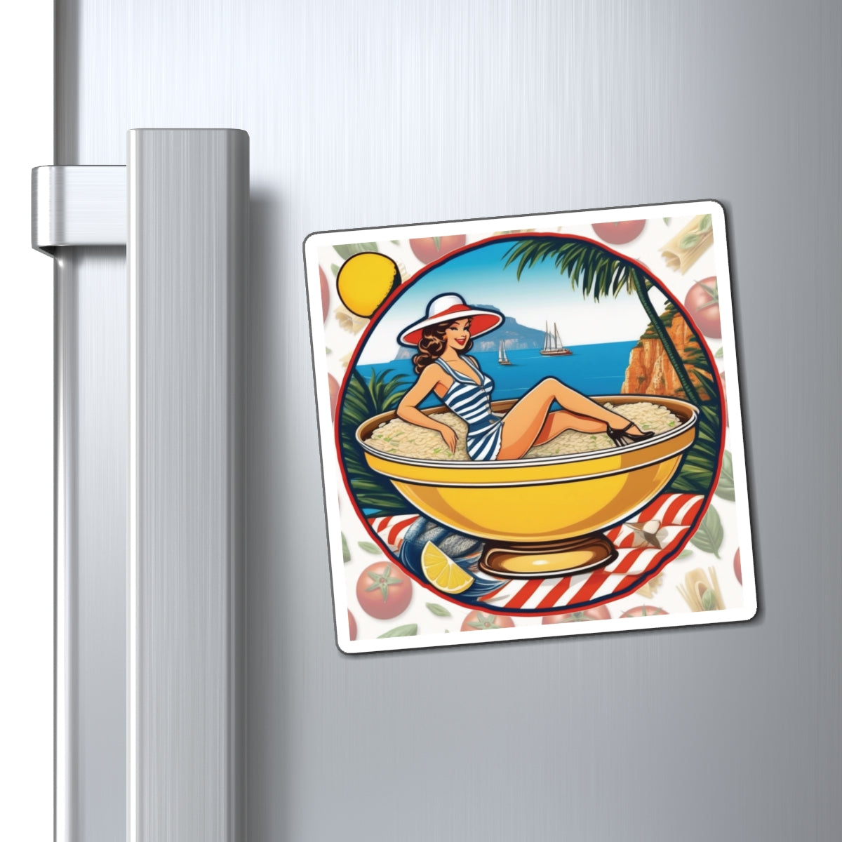 National Risotto Day Pin Up Girl Magnet