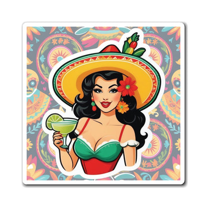 Cinco de Mayo Pin Up Girl Magnet