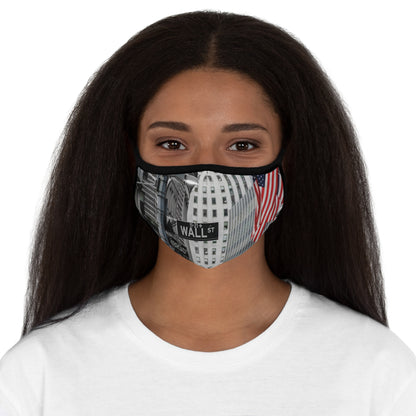 Wall Street Fitted Polyester Face Mask