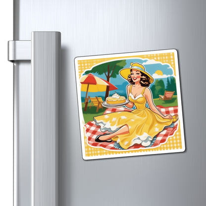 National Banana Cream Pie Day III Pin Up Girl Magnet