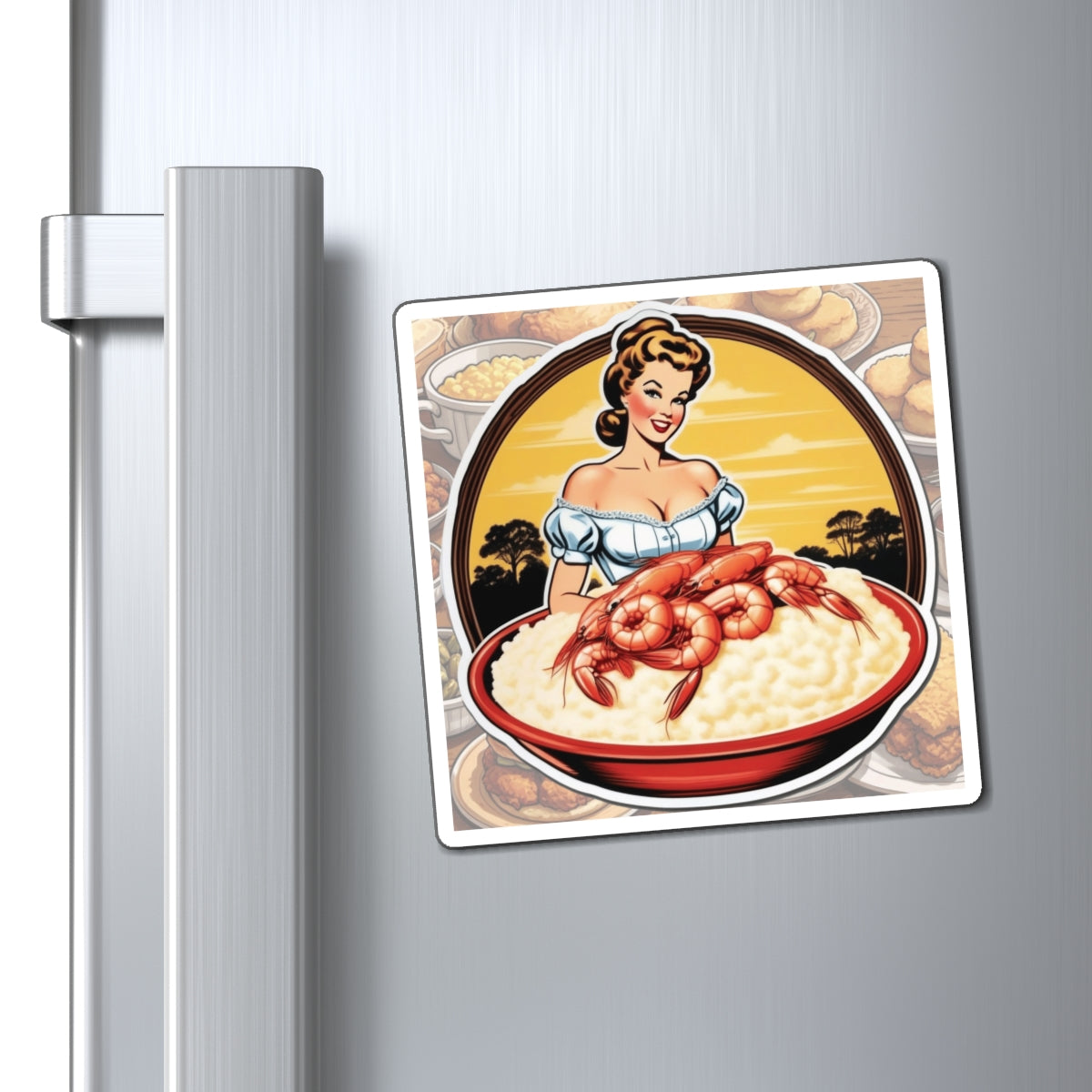 National Grits Day III Pin Up Girl Magnet