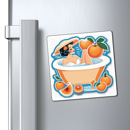 National Peaches and Cream Day II Pin Up Girl Magnet