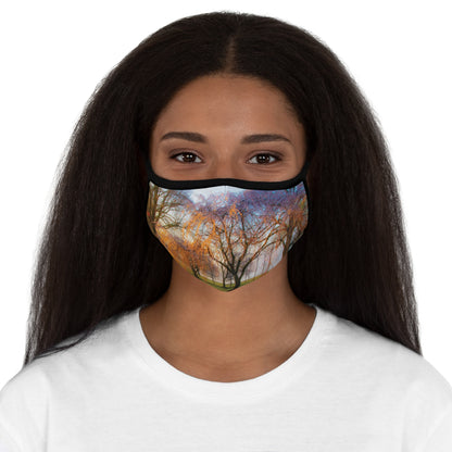 Cherry Tree Fitted Polyester Face Mask