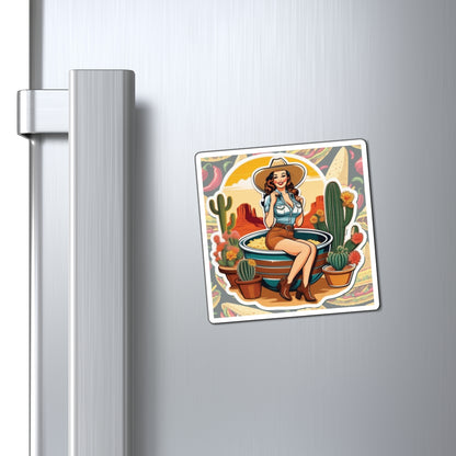 National Queso Day II Pin Up Girl Magnet