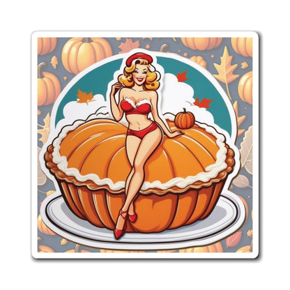 National Pumpkin Pie Day II Pin Up Girl Magnet