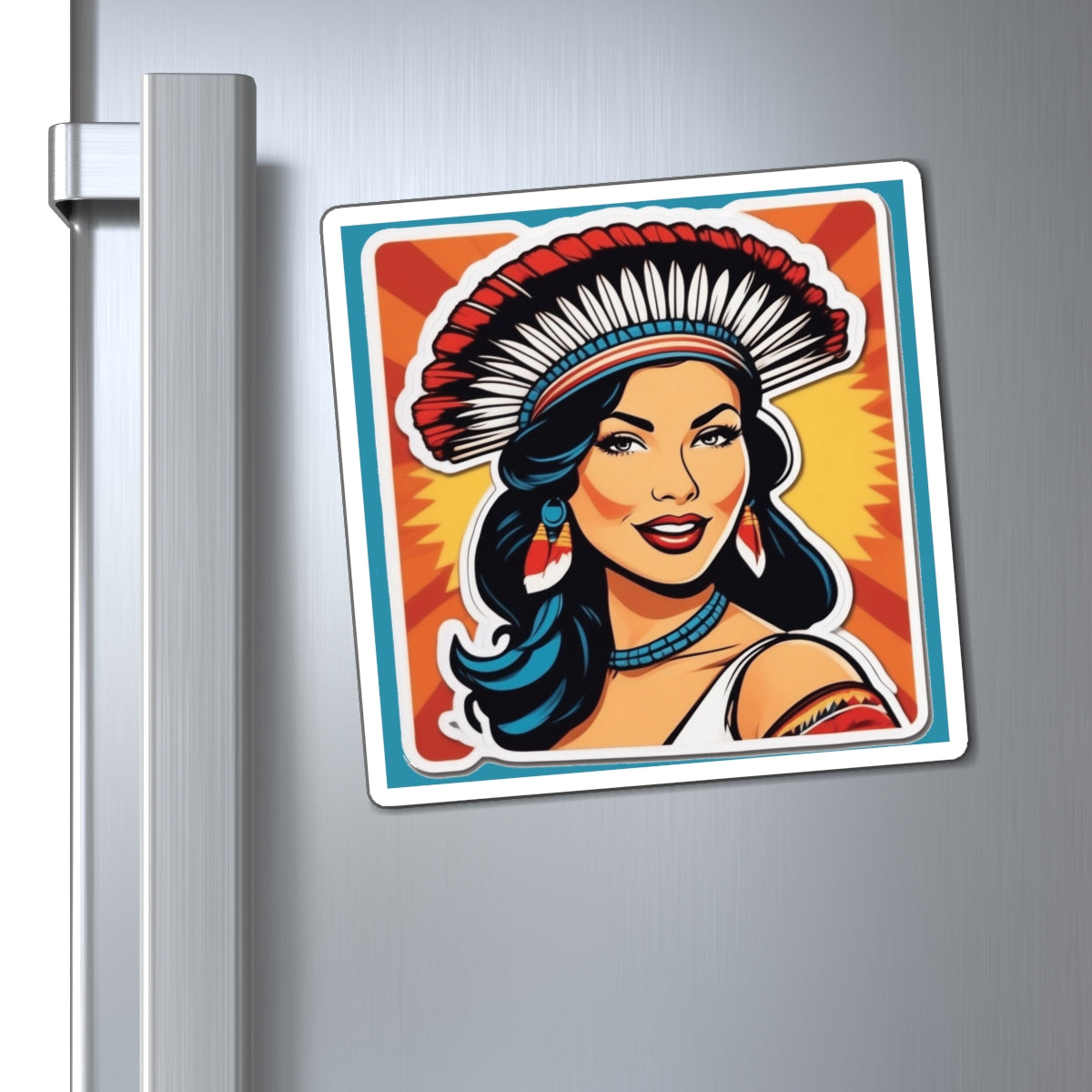 Indigenous Peoples' Day II Pin Up Girl Magnet