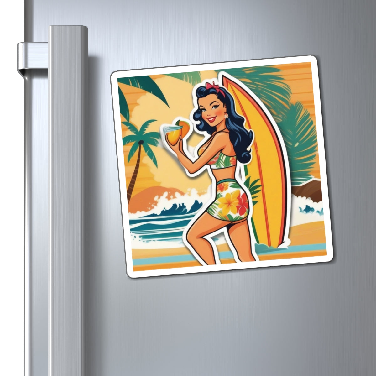 National Mango Day III Pin Up Girl Magnet