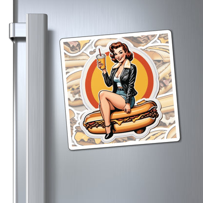 National Cheesesteak Day Pin Up Girl Magnet