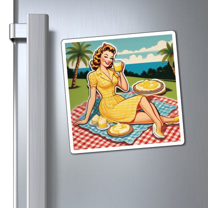 National Banana Cream Pie Day II Pin Up Girl Magnet