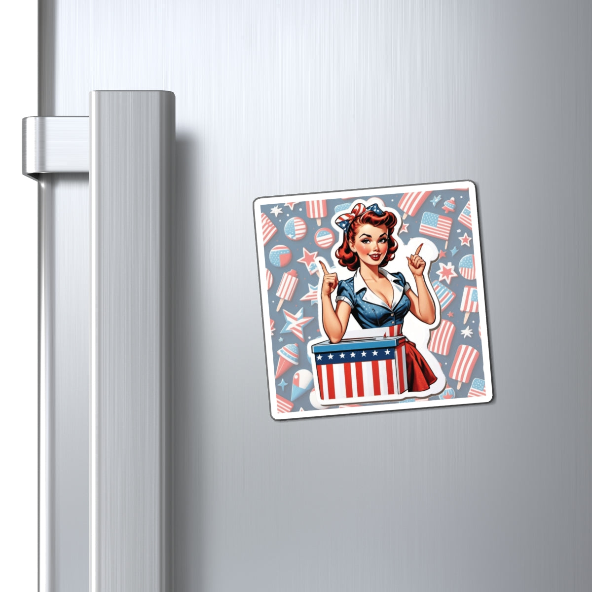 Election Day II Pin Up Girl Magnet