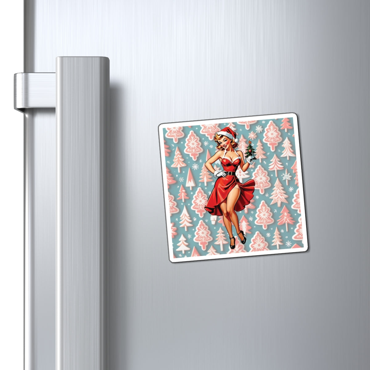 Christmas IX Pin Up Girl Magnet