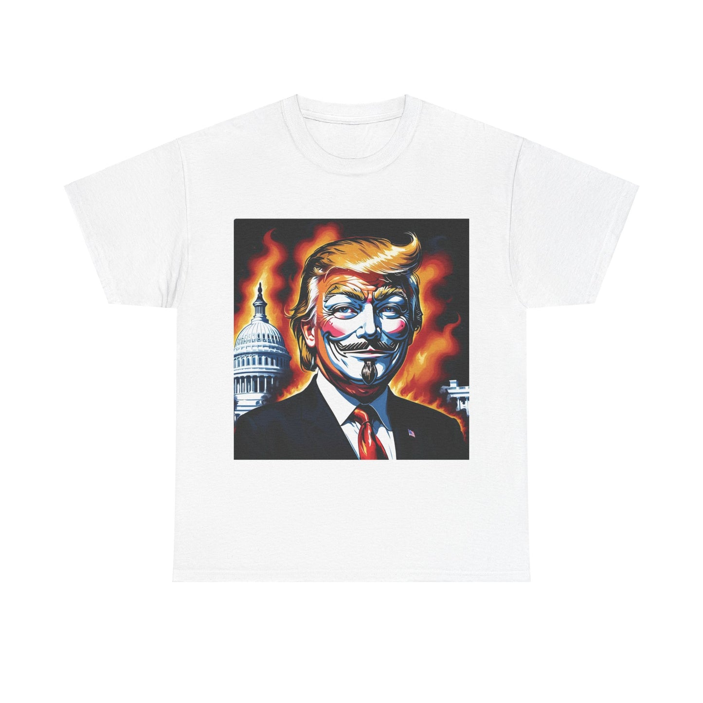 Guy Fawkes Mask Anti Donald Trump Tee