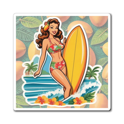 National Mango Day Pin Up Girl Magnet