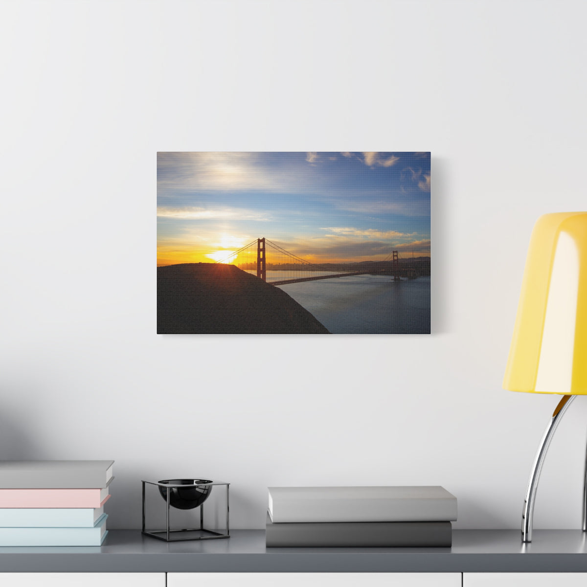 Golden Gate Sunset Marin Headlands 2089: Fine Art Stretched Canvas