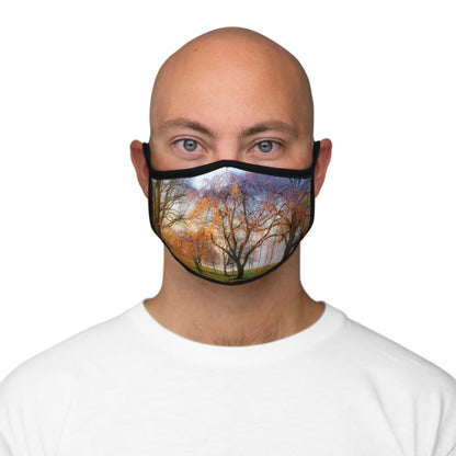 Cherry Tree Fitted Polyester Face Mask