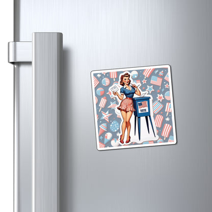 Election Day VII Pin Up Girl Magnet