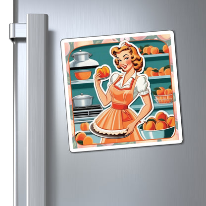 National Peach Day II Pin Up Girl Magnet