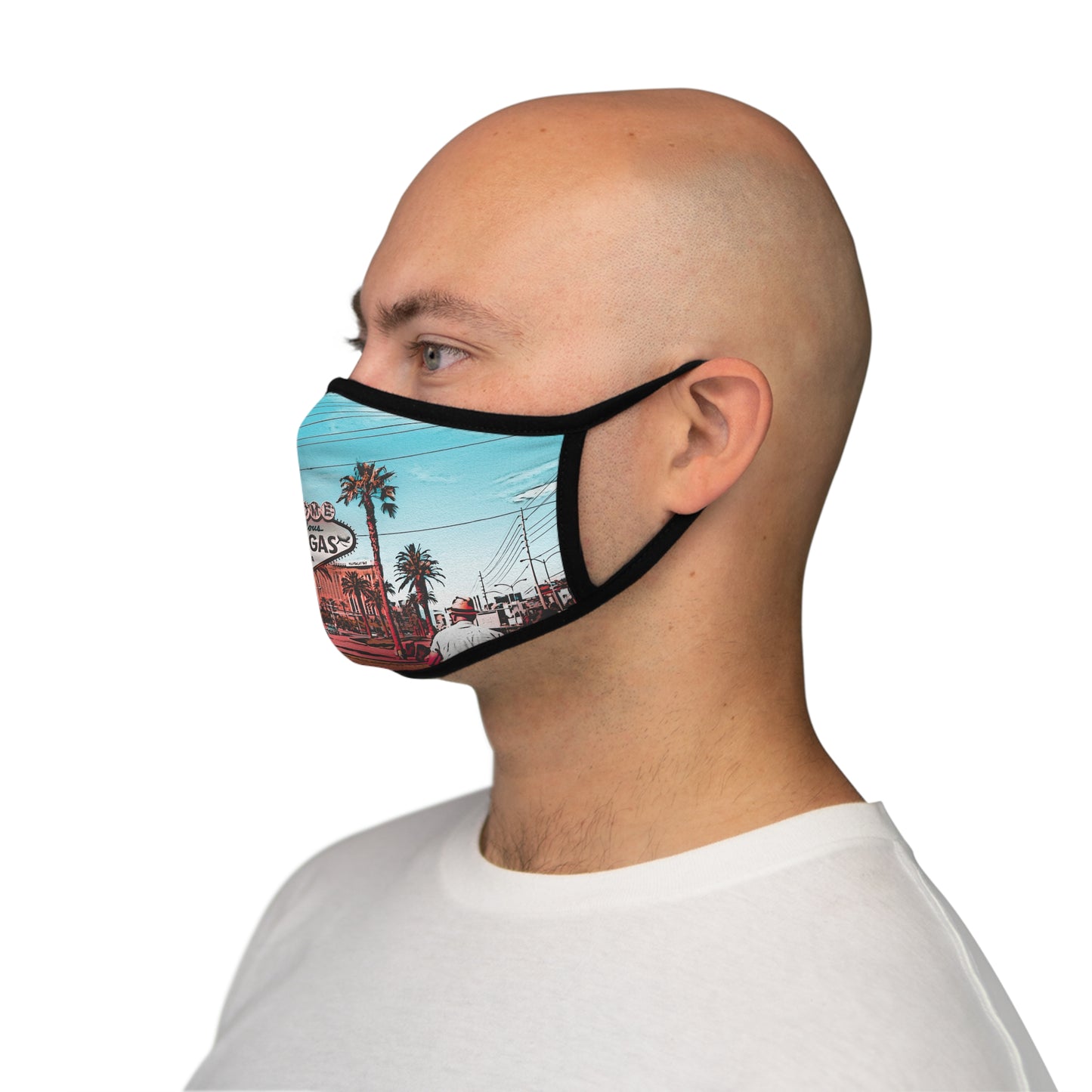 Clark County Fitted Polyester Face Mask