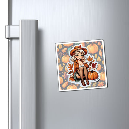 Thanksgiving III Pin Up Girl Magnet