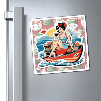 National Sushi Day III Pin Up Girl Magnet