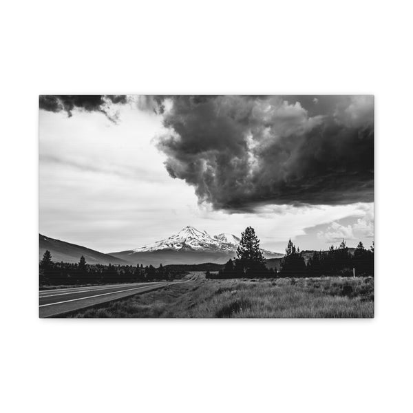 Mt. Shasta Vista Point North 97: Fine Art Stretched Canvas