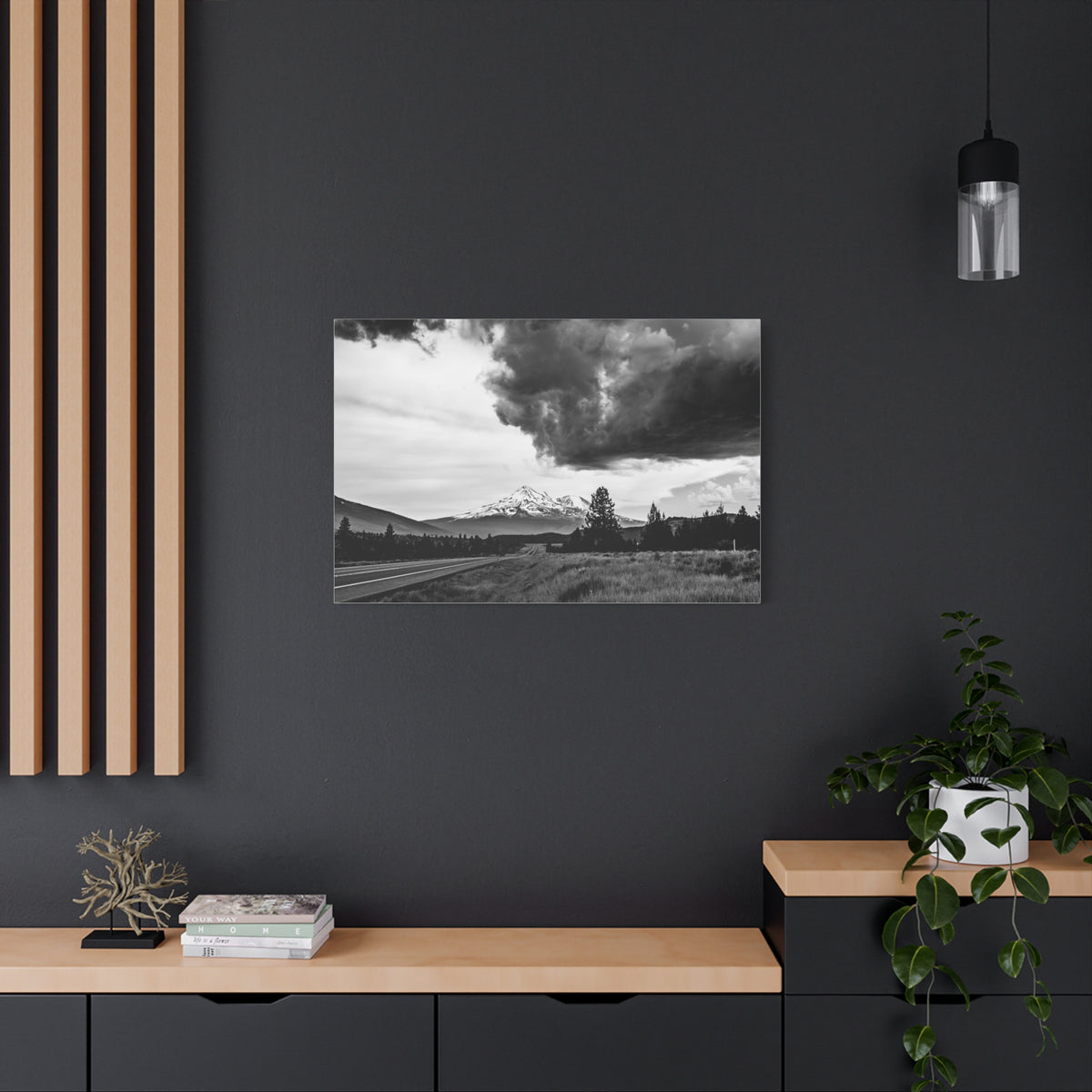Mt. Shasta Vista Point North 97: Fine Art Stretched Canvas