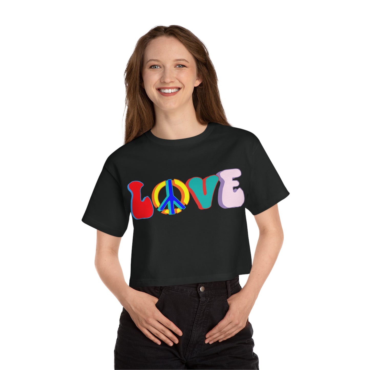 Love Women's Cropped T-Shirt