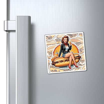 National Cheesesteak V Pin Up Girl Magnet