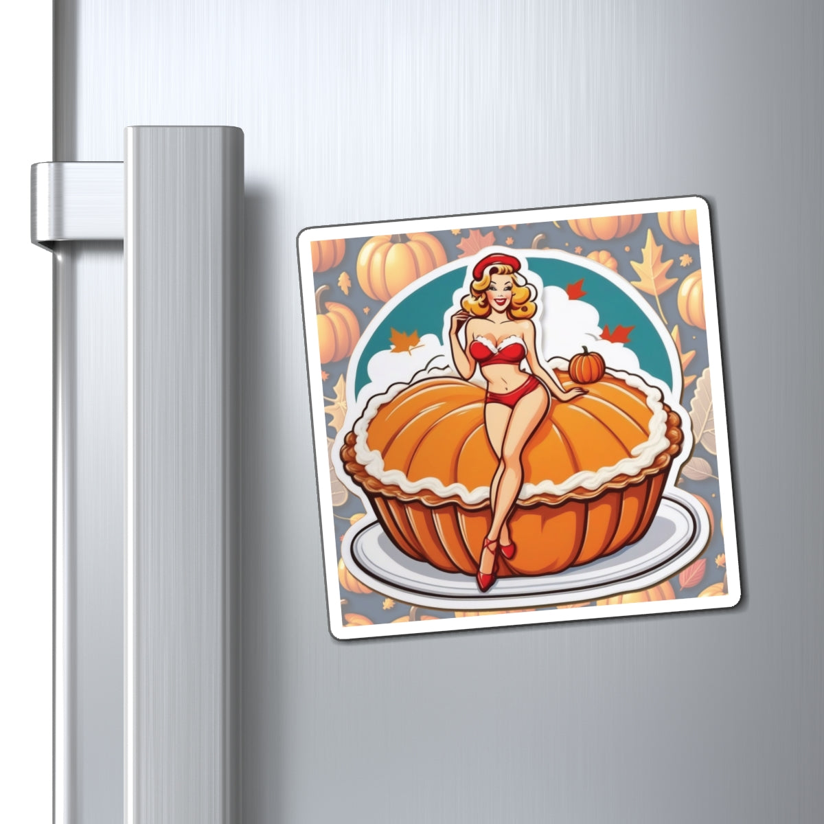 National Pumpkin Pie Day II Pin Up Girl Magnet