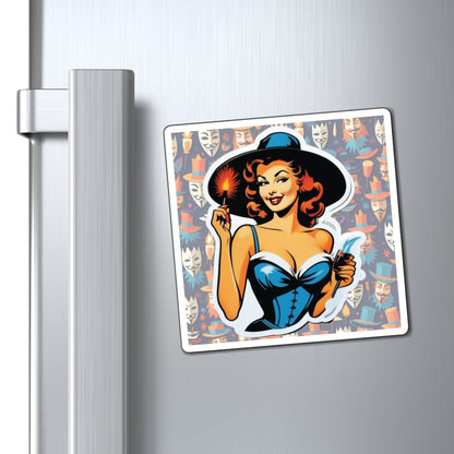 Guy Fawkes Day Pin Up Girl Magnet