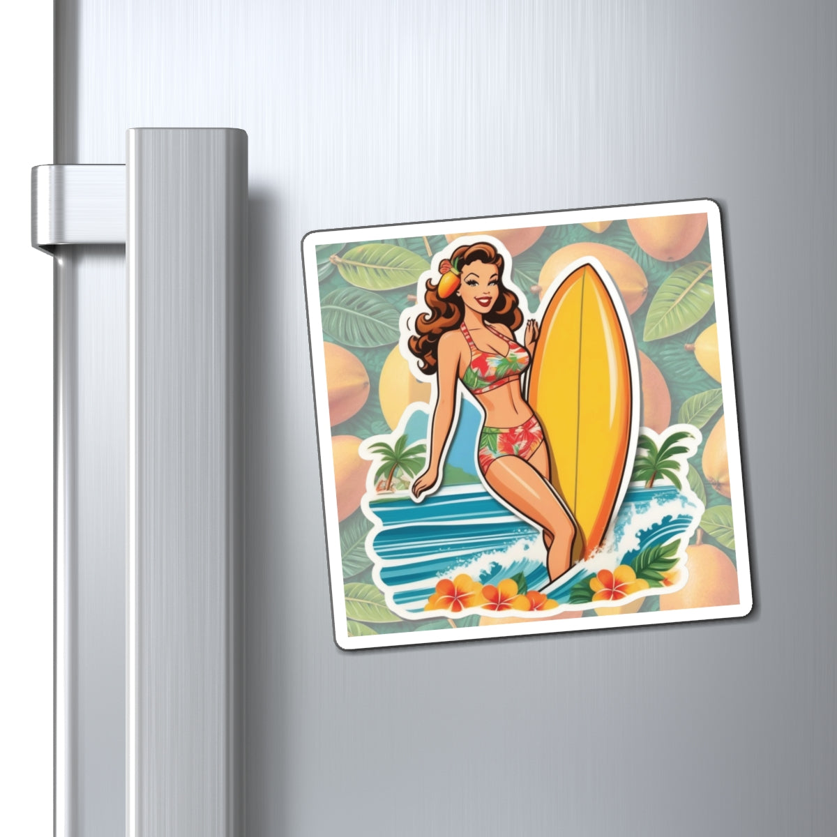 National Mango Day Pin Up Girl Magnet