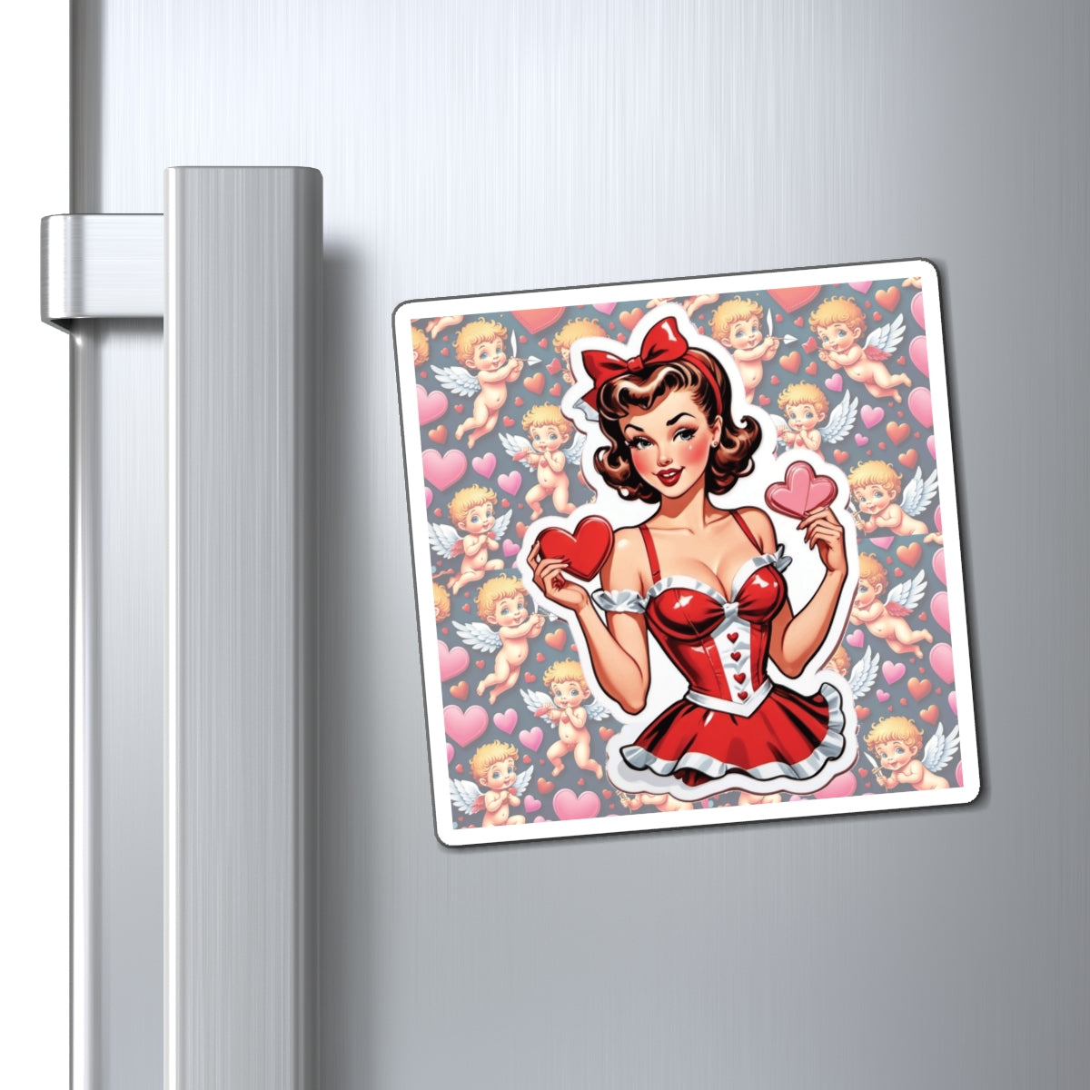 Valentine's Day Pin Up Girl Magnet