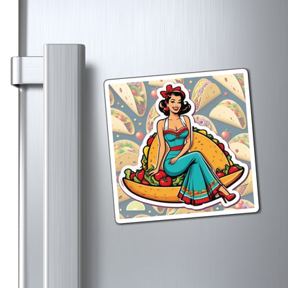 National Taco Day III Pin Up Girl Magnet