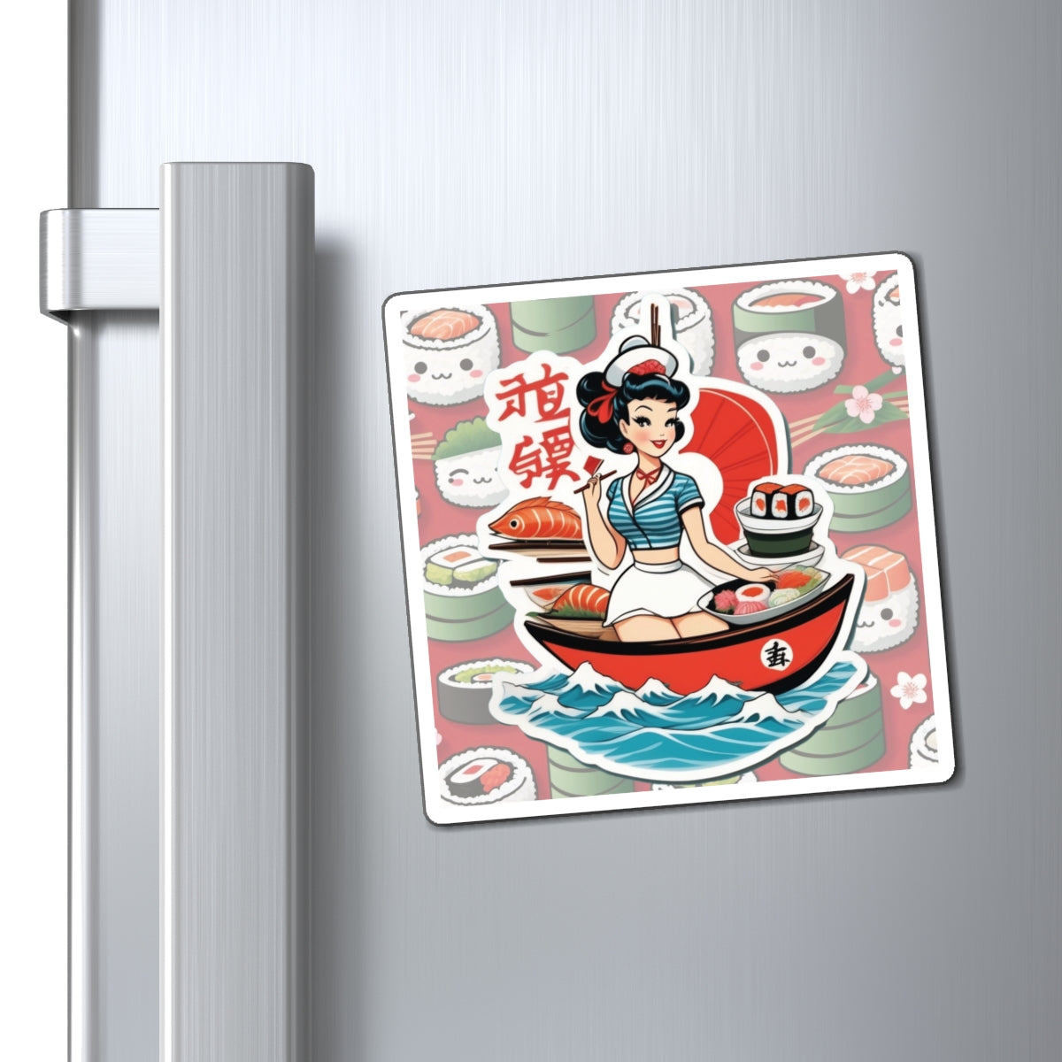 National Sushi Day VI Pin Up Girl Magnet