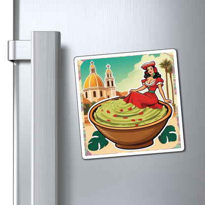 National Guacamole Day Pin Up Girl Magnet